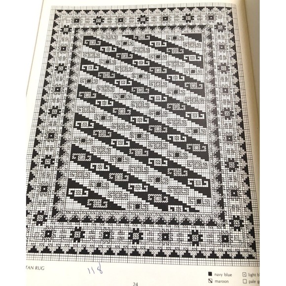 Miniature Needlepoint Rugs for Dollhouses : Charted for Easy Use by Susan... - Picture 9 of 10